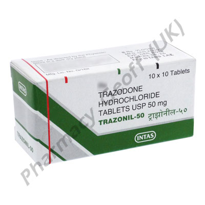 Trazonil (Trazodone HCL) - 50mg (10 Tablets)