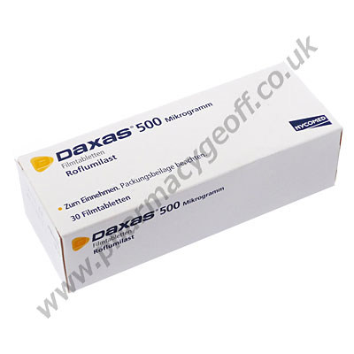 Roflumilast (Daxas) - 500mcg (30 Tablets)