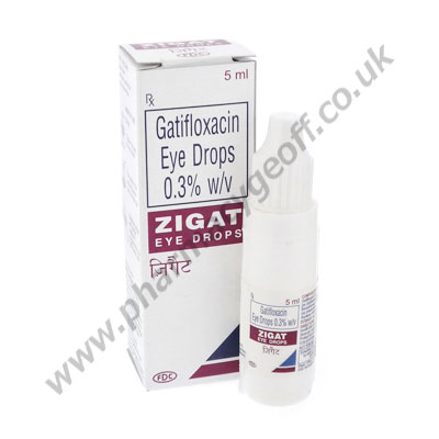 Gatifloxacin Eye Drops (Zigat) - 3mg (5mL Bottle)