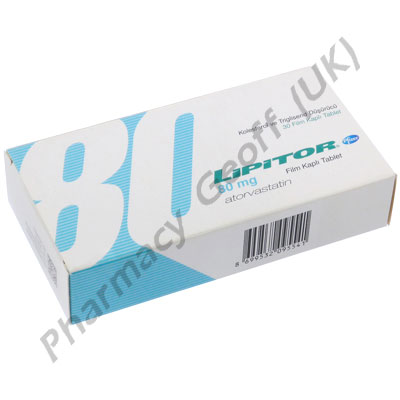 Lipitor (Atorvastatin Calcium) - 80mg (30 Tablets) (Turkish)