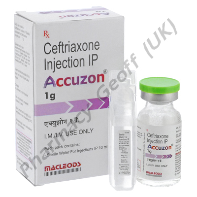 Accuzon Injection (Ceftriaxone) - 1g