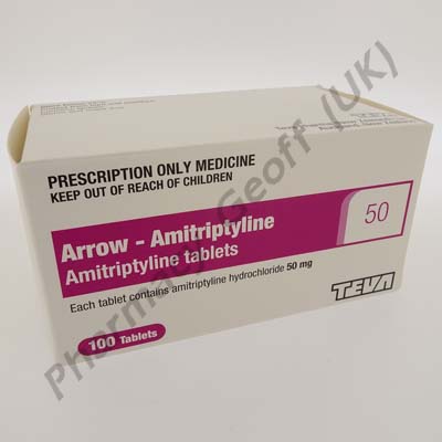 Arrow-Amitriptyline (Amitriptyline Hydrochloride) - 50mg (100 Tablets)