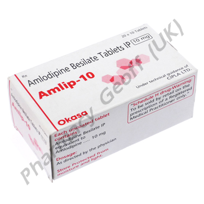 Amlip (Amlodipine Besilate) - 10mg (10 Tablets)