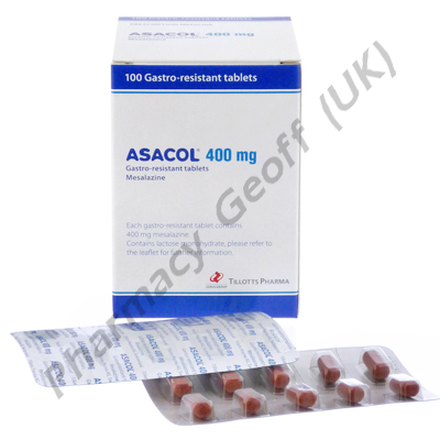 Asacol (Mesalazine) - 400mg (100 Tablets)