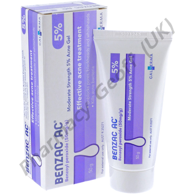 Benzac AC Gel (Benzoyl Peroxide) - 50mg/g (50g Tube)