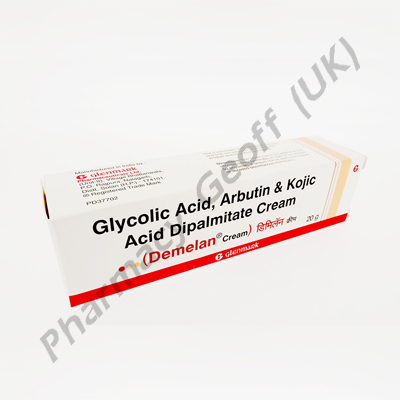 Demelan Cream (Glycolic Acid / Arbutin / Kojic Acid Dipalmitate) - 10%/5%/2% (20g Tube)
