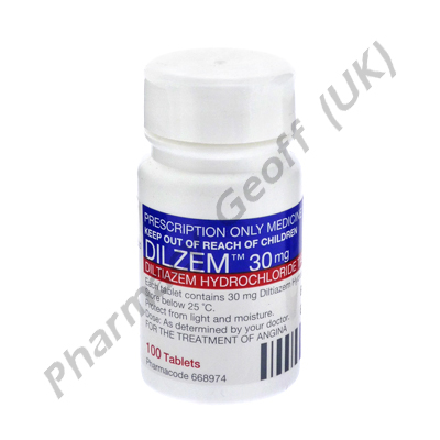 Dilzem (Diltiazem Hydrochloride) - 30mg (100 Tablets)