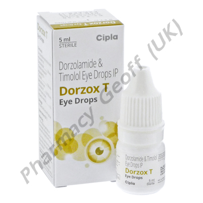 Dorzox-T Eye Drops (Dorzolamide/Timolol) - 2%/0.5% (5mL)