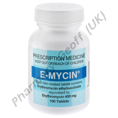 E-mycin (Erythromycin Ethyl Succinate) - 400mg (100 Tablets)