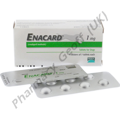 Enacard (Enalapril Maleate) - 1mg (28 Tablets)