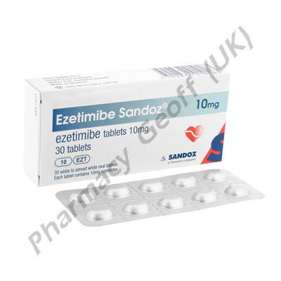 Ezetimibe Sandoz (Ezetimibe) - 10mg (30 Tablets)