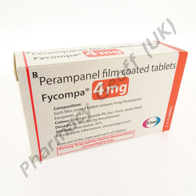 Fycompa 4mg (Perampanel) - 4mg (2 x 14 Tablets)