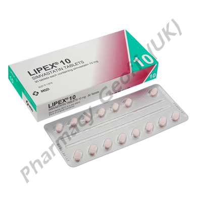 Lipex (Simvastatin) - 10mg (30 Tablets)