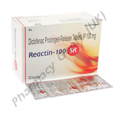 Reactin-100 SR (Diclofenac Sodium) - 100mg (10 Tablets)