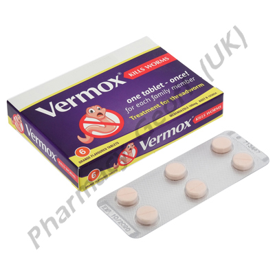 Vermox (Mebendazole) - 100mg (6 Tablets)