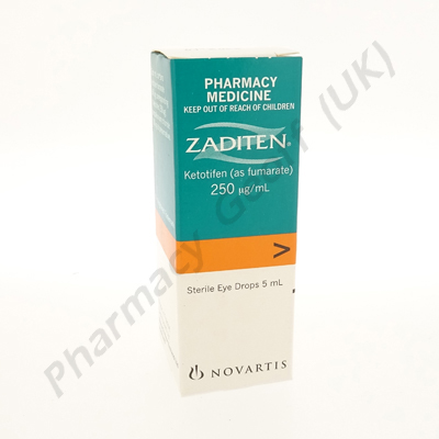 Zaditen Eye Drops (Ketotifen) - 250mcg/mL (5mL)