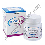 Tenvir-EM (Tenofovir Disoproxil Fumarate 300mg + Emtricitabine 200mg) - 30 Tablets