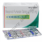 Corbis 2.5 (Bisoprolol Fumarate USP) - 2.5mg (15 Tablets)