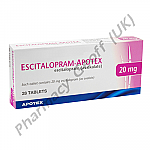 Escitalopram-Apotex (Escitalopram) - 20mg (28 Tablets)