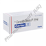 Carloc 25 (Carvedilol BP) - 25mg (10 Tablets)