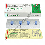 Suhagra (Sildenafil) - 25mg (4 Tablets)